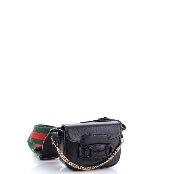 Gucci Horsebit Flap Wallet With Strap #219268G13B - Picture 2 of 6